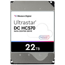 WD Ultrastar DC HC580 WUH722422ALE6L4 - Hard drive - 22 TB - internal - 3.5" - SATA 6Gb/s - 7200 rpm - buffer: 512 MB